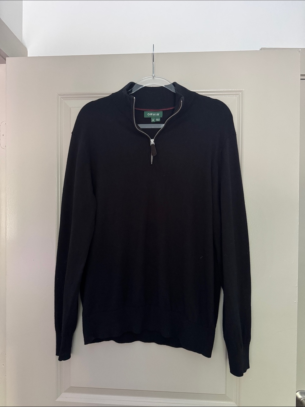 Orvis Men’s Black Half-Zip Sweater